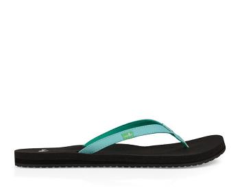 Sanuk Yoga Joy Women's Flip Flops Blue | Canada 69CTV